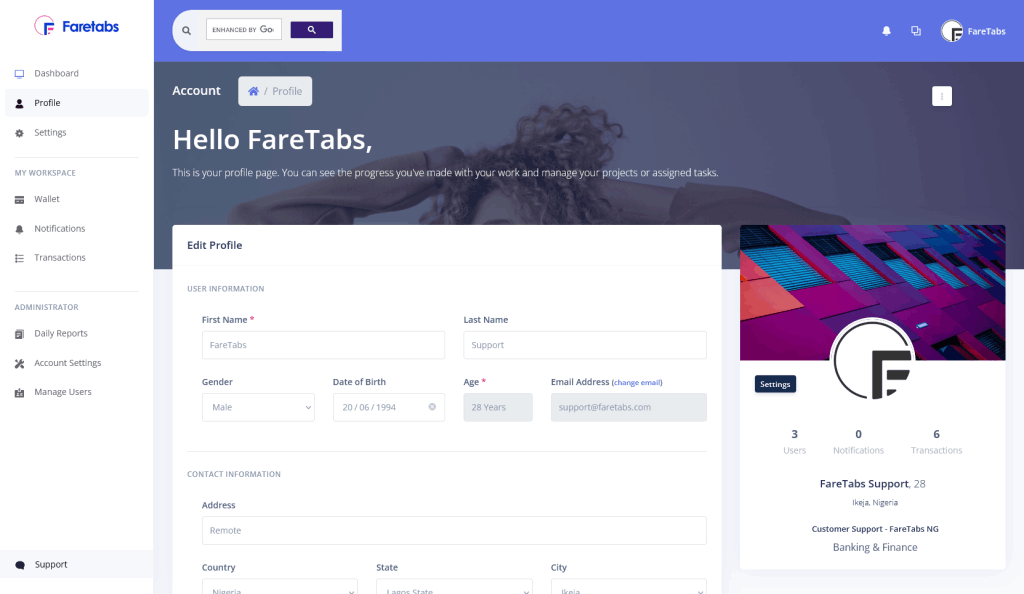 FareTabs POS Assistant Online Tool